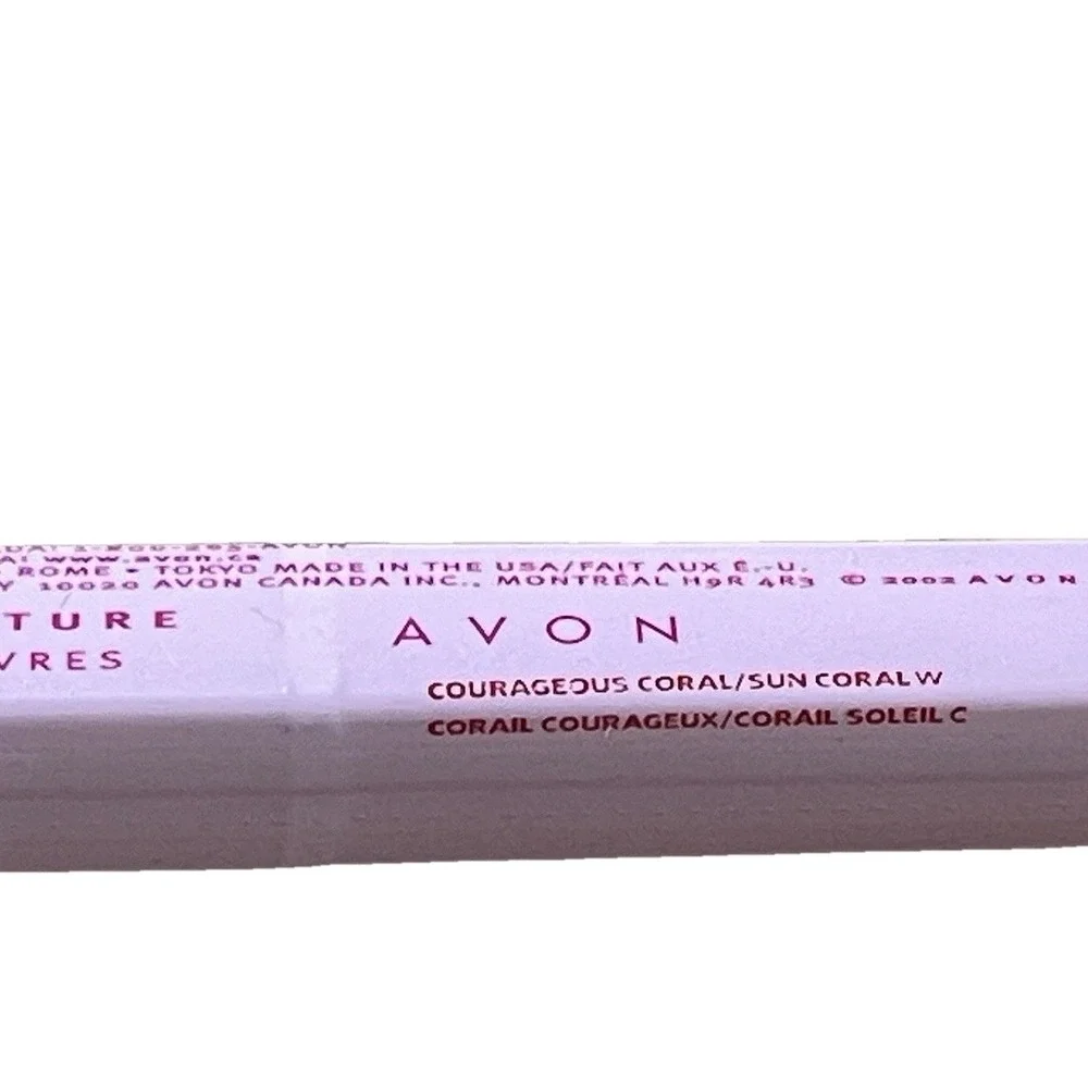 Avon Brilliant Moisture Courageous Coral Lipcolor Breast Cancer‎ 2002 New Sealed